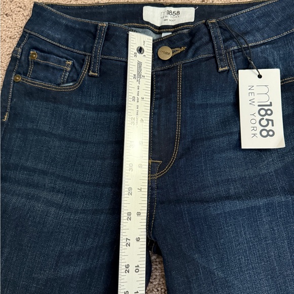 M1858 Jeans Women size 2/26 Dark Blue Amy Boot Bootcut Long Stretch Denim Pants - Picture 5 of 11